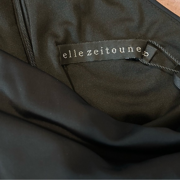 Elle Zeitoune | Charlotte Black Ruched Maxi Dress - Picture 3 of 4